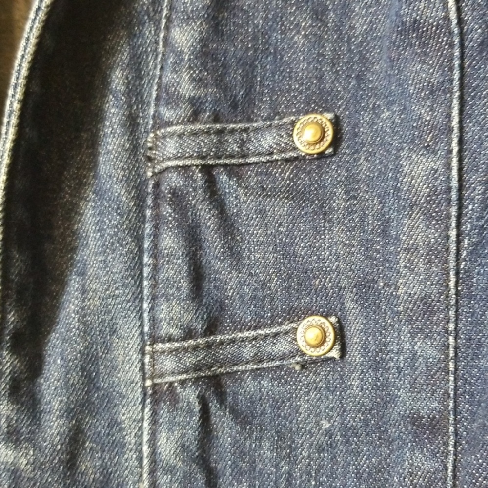 Apostrophe Denim Jacket Size Medium - image 8